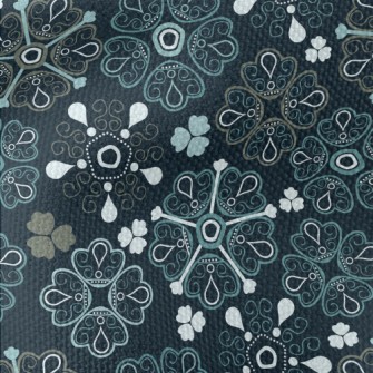 Ethnic Floral Pattern Waterproof Canvas