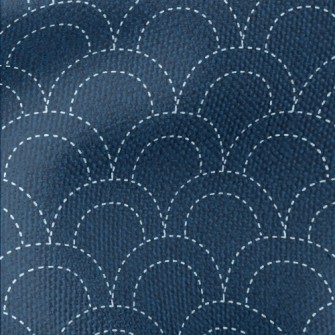 Japanese Sashiko Embroidery Waterproof Canvas