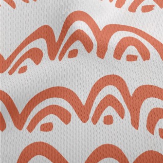 Hand Drawn Arch Doodle Athletic Mesh Flat Back