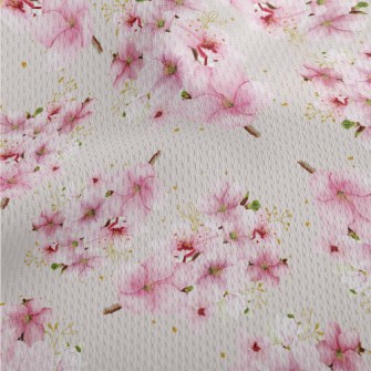 Hand Drawn Cherry Blossom Tree Athletic Mesh Flat Back