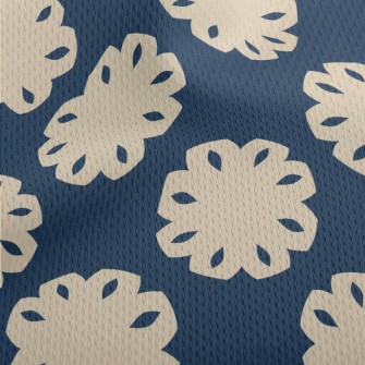 Flower Shape Paper Cutting Athletic Mesh Flat Back