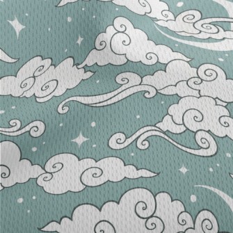 Hand Drawn Fairy Tale Starry S Athletic Mesh Flat Back