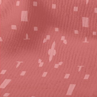 Pink Geometric Pattern Terry