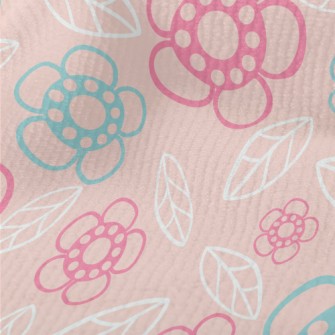 Geometric Flowers And Leaves Terry