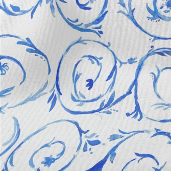 Watercolor Vines And Flowers Terry