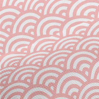 Japanese Pink Waves Performance Linen