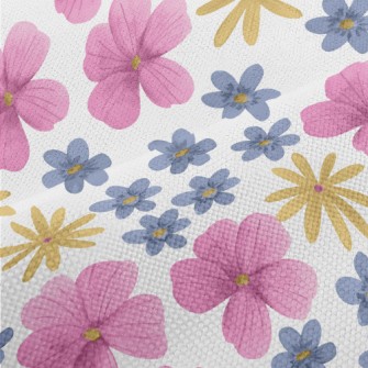 Painted Cartoon Flowers Performance Linen