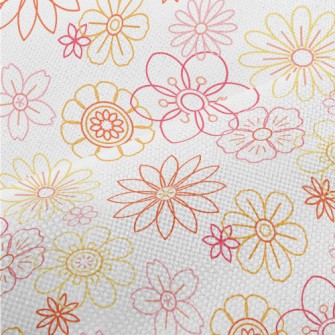 Beautiful Vector Flowers Performance Linen