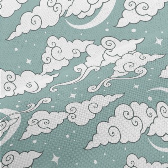 Hand Drawn Fairy Tale Starry S Performance Linen