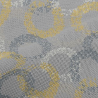 Colorful Bubble Circles Performance Linen