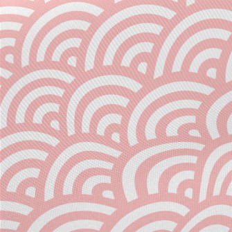 Japanese Pink Waves Twill