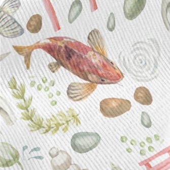 Watercolor Japanese Garden Standard Corduroy