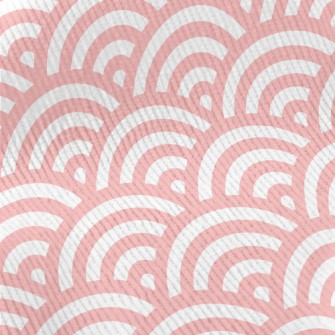 Japanese Pink Waves Standard Corduroy