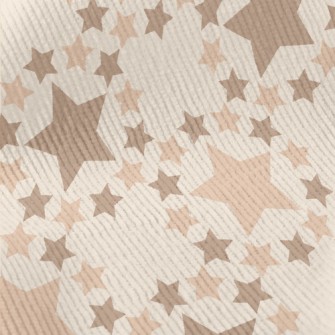 Brown Star Pattern Standard Corduroy