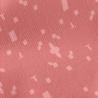 Pink Geometric Pattern Standard Corduroy