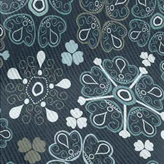 Ethnic Floral Pattern Standard Corduroy