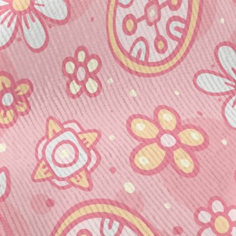 Girl Flower Graffiti Standard Corduroy