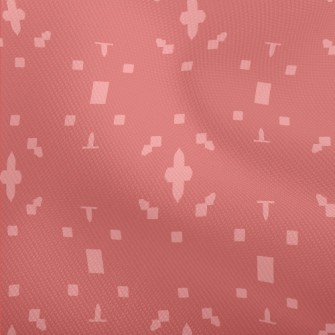Pink Geometric Pattern Dobby