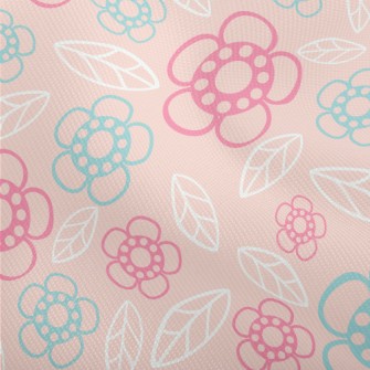 Geometric Flowers And Leaves Dobby