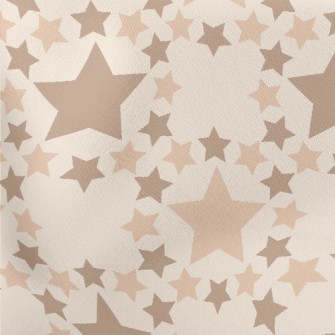 Brown Star Pattern Stretch Ponte