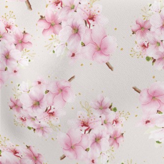 Hand Drawn Cherry Blossom Tree Stretch Ponte