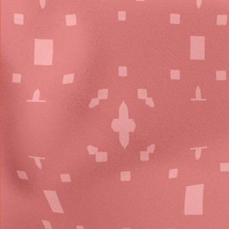 Pink Geometric Pattern Stretch Ponte