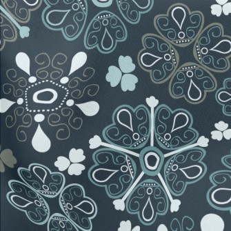 Ethnic Floral Pattern Stretch Ponte