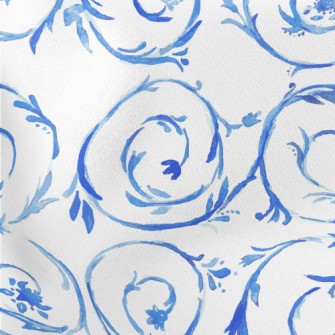 Watercolor Vines And Flowers Stretch Ponte