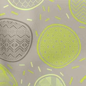 Green Pattern Round Stretch Ponte