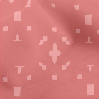 Pink Geometric Pattern Micro Fleece