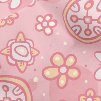 Girl Flower Graffiti Micro Fleece