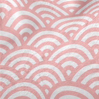 Japanese Pink Waves Minky