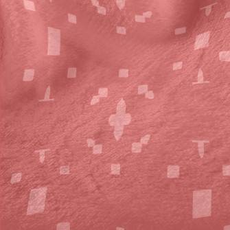Pink Geometric Pattern Minky