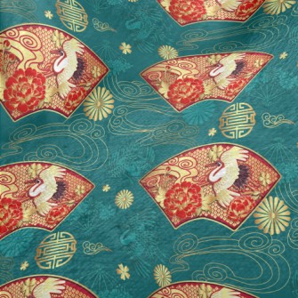 Japanese Fan-shaped Crane Minky