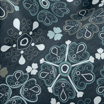 Ethnic Floral Pattern Minky