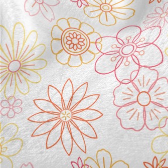 Beautiful Vector Flowers Minky