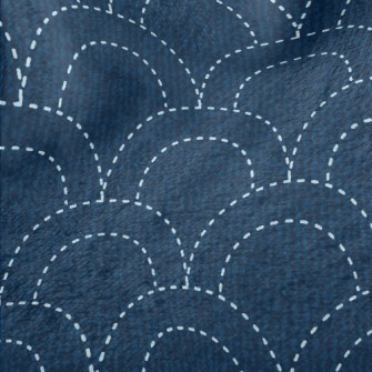 Japanese Sashiko Embroidery Minky