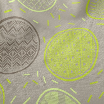 Green Pattern Round Minky