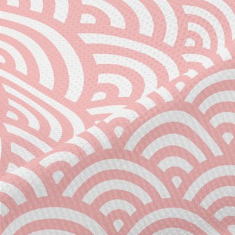 Japanese Pink Waves Piqué