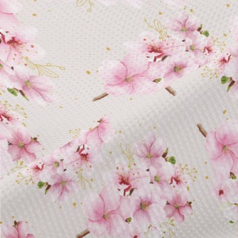 Hand Drawn Cherry Blossom Tree Piqué
