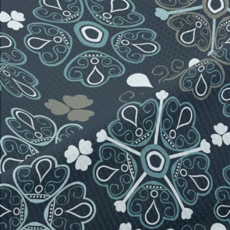 Ethnic Floral Pattern Piqué