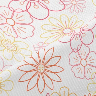 Beautiful Vector Flowers Piqué