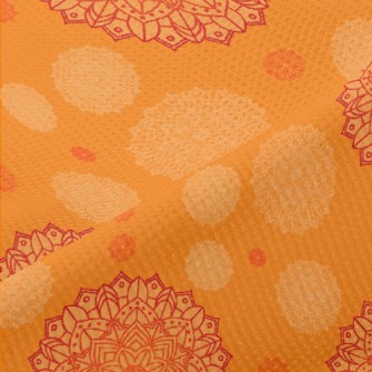 Traditional Mandala Pattern Piqué