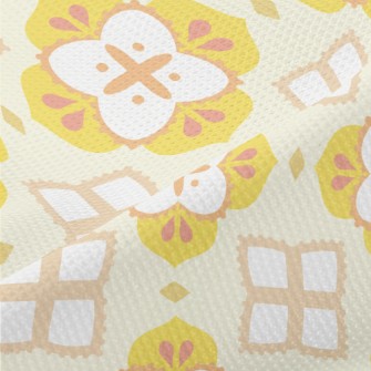 Yellow Tile Design Piqué