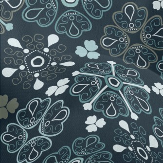 Ethnic Floral Pattern Lightweight Performance Linen