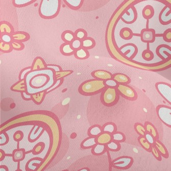 Girl Flower Graffiti Lightweight Performance Linen