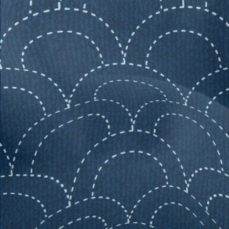 Japanese Sashiko Embroidery Lightweight Performance Linen