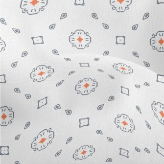 Symmetrical Hand-drawn Graphic Lightweight Performance Linen