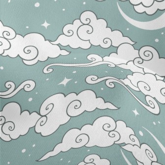 Hand Drawn Fairy Tale Starry S Lightweight Performance Linen