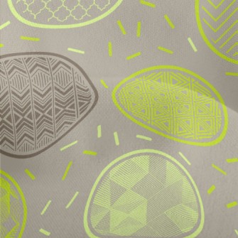 Green Pattern Round Lightweight Performance Linen